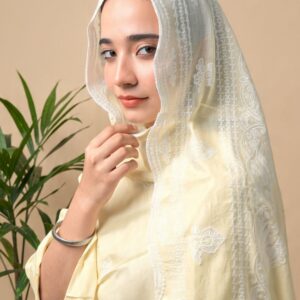 Londoni Shella Cutwork Inspired Embroidered Cotton Dupatta Set (9 Pcs / 9 Colors)