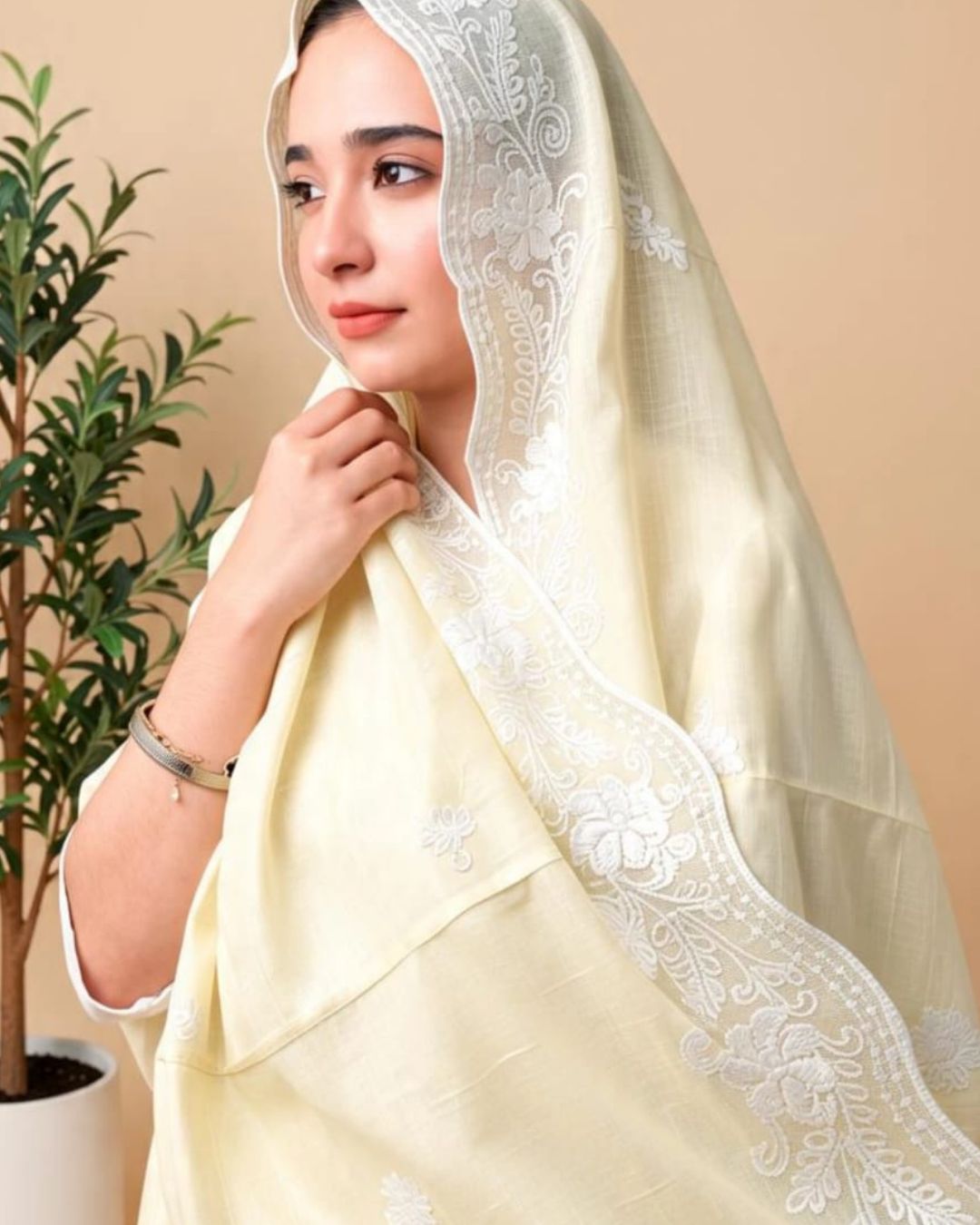 Londoni Shella Lattice Jaal Embroidered Mal Mal Dupatta Pack (9 Pcs / 9 Colors) - Image 2