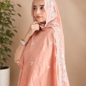 Londoni Shella Paisley Embroidered Malmal Cotton Dupatta Set (9 Pcs / 9 Colors)