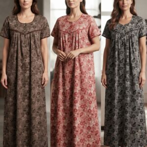 Royal Bloom 3-Colour Matching Nighty