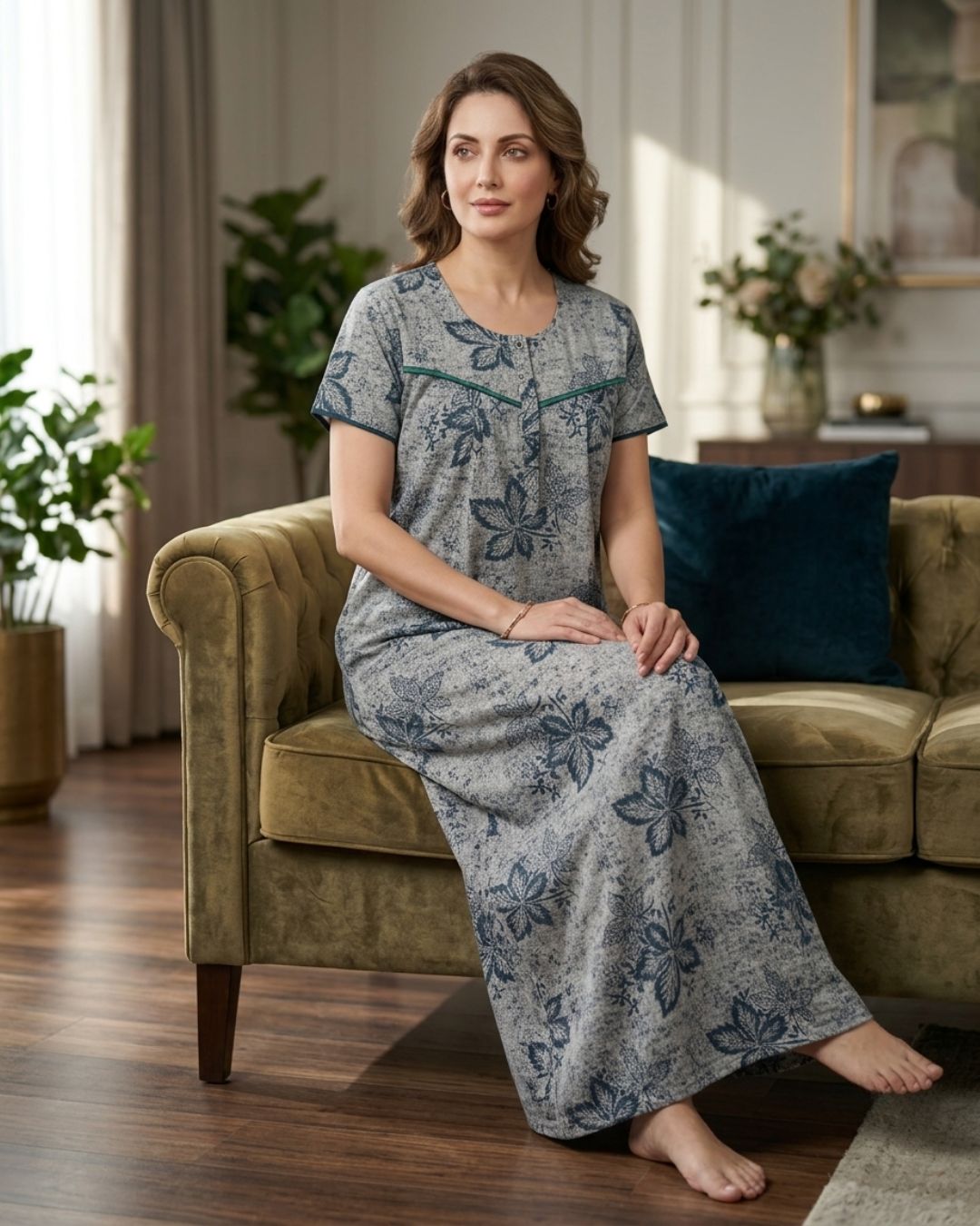 Trio Charm 3-Colour Matching Nighty - Image 3
