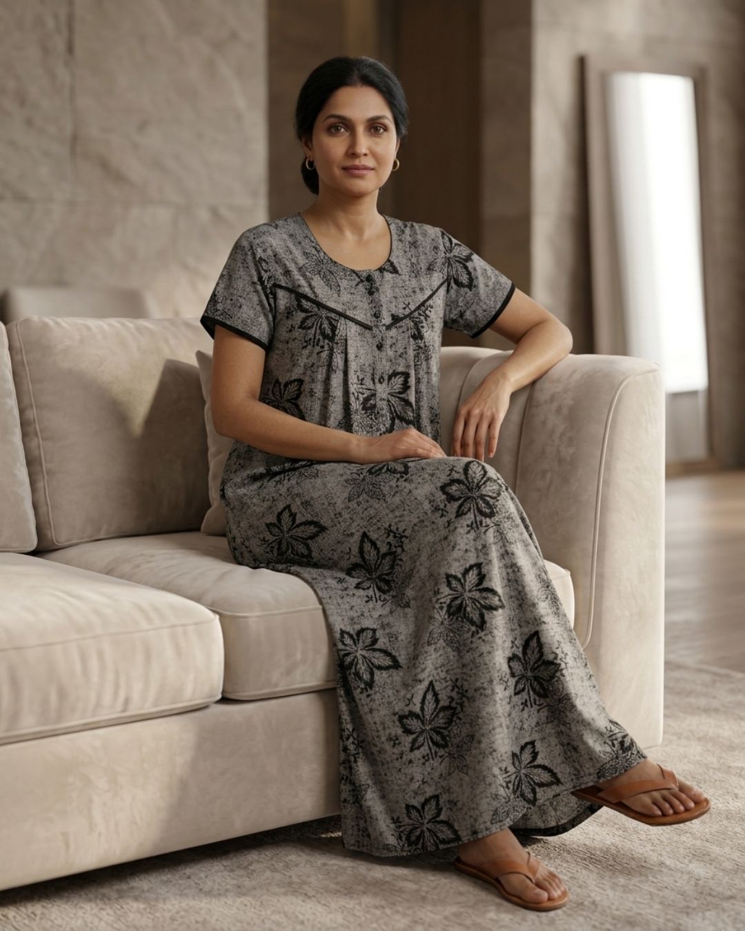 Trio Charm 3-Colour Matching Nighty - Image 5