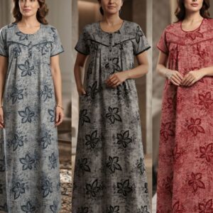 Trio Charm 3-Colour Matching Nighty