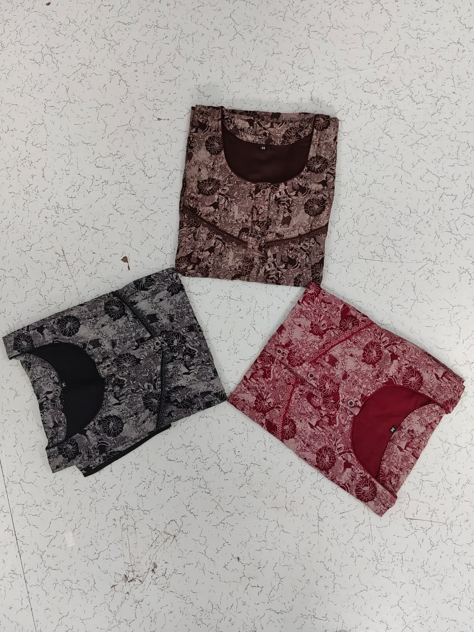 Royal Bloom 3-Colour Matching Nighty